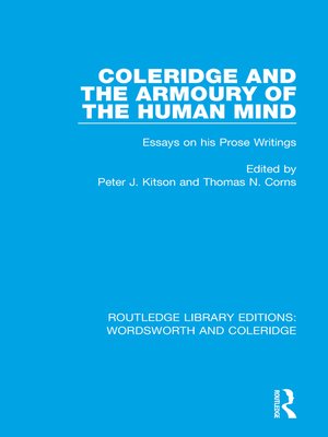 cover image of Coleridge and the Armoury of the Human Mind